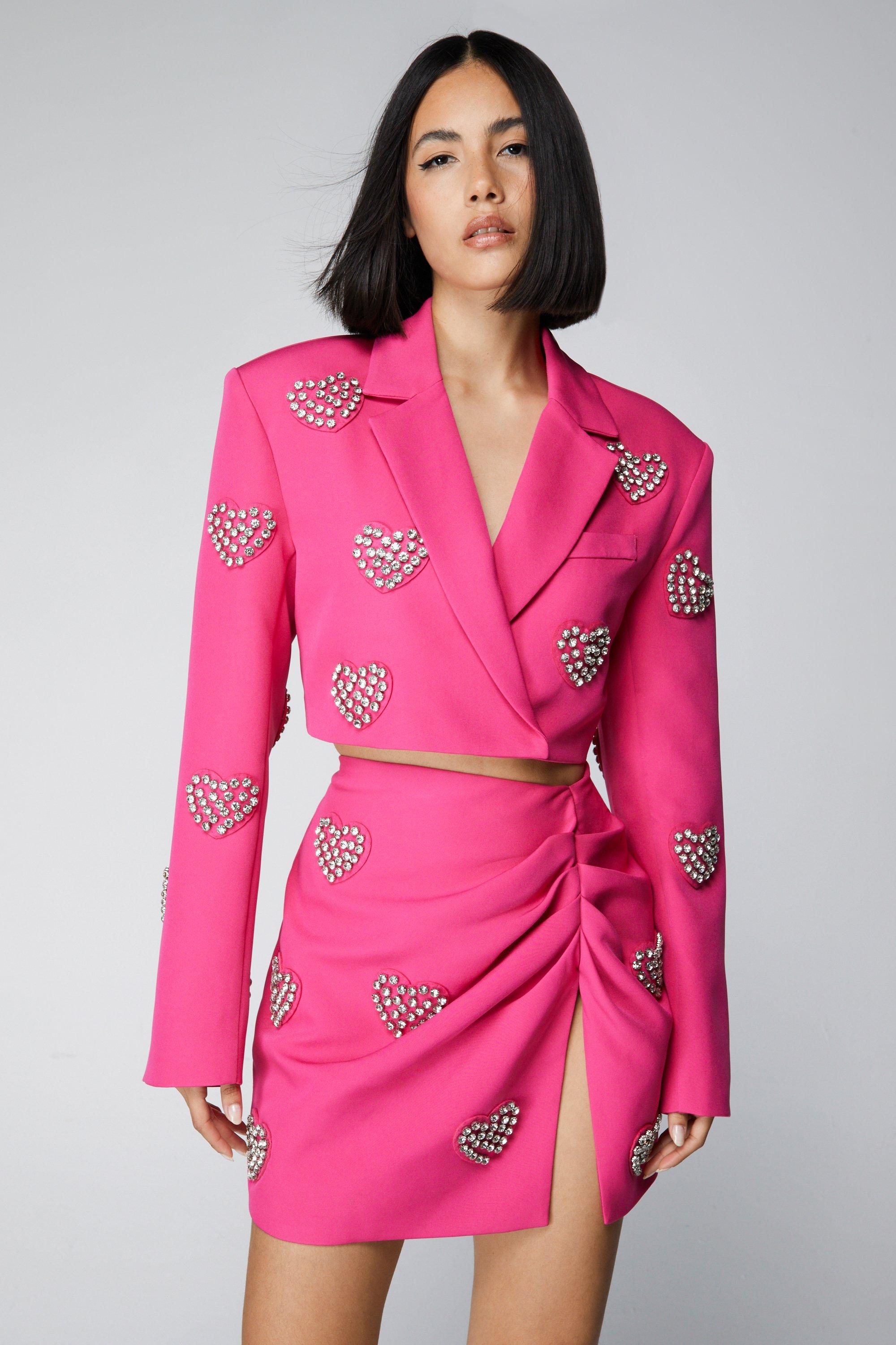 Nasty gal pink blazer on sale dress